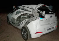 दुर्घटना… कार को डंपर ने पीछे से मारी जोरदार टक्कर