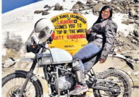 लद्दाख में 18 हजार फीट ऊंचाई पर 00 तापमान में बुलेट से राइडिंग कर लौटी मेघा