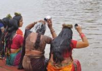 ऋषि पंचमी पर महिलाओं ने किया सप्त ऋषी पूजन