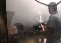 दोना पत्तल कारखाने में आग, तीन दमकलें पहुंची