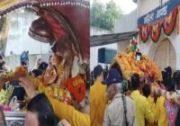 नगर भ्रमण पर निकले बाबा काल भैरव, सशस्त्र पुलिस जवानों ने दी सलामी; डोल ग्यारस पर निकली झांकियां: बैरवा समाज के अलावा बड़े गोपाल मंदिर और महर्षि सांदीपनि आश्रम में मनाया गया डोल ग्यारस पर्व