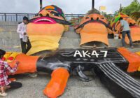 उज्जैन का दशहरा मैदान बनेगा रणभूमि: 101 फीट का आतंकी रावण, हाथ में AK-47 और ब्रह्मोस मिसाइल से होगा दहन, शिप्रा तट पर भी होगा 101 फीट का रावण दहन!