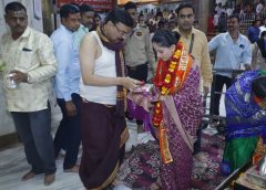 जया किशोरी पहुंचीं महाकाल दरबार: नंदी हॉल में किया जाप, जल अर्पित कर लिया आशीर्वाद