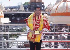 महाकाल मंदिर पहुंचे सुनंदा शर्मा और मनीष मल्होत्रा: नंदी हॉल से किए दर्शन, लिया आशीर्वाद