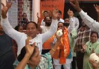बंगाल के रुझानों का असर उज्जैन तक: भाजपा की बढ़त पर बंगाली कॉलोनी में उत्सव, ढोल-नगाड़ों के साथ मना जश्न