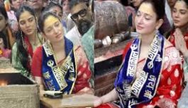 बाबा महाकाल की शरण में पहुंचीं अभिनेत्री तमन्ना भाटिया, भस्म आरती में हुईं शामिल